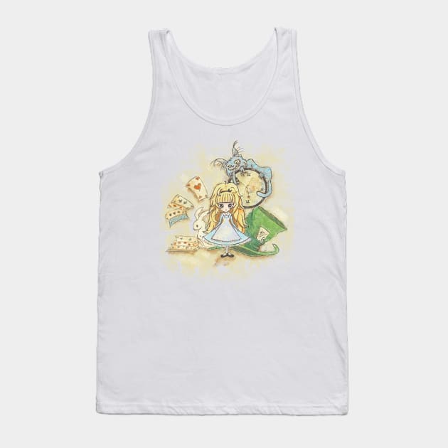 Alice in Wonderland Tank Top by IoVorro